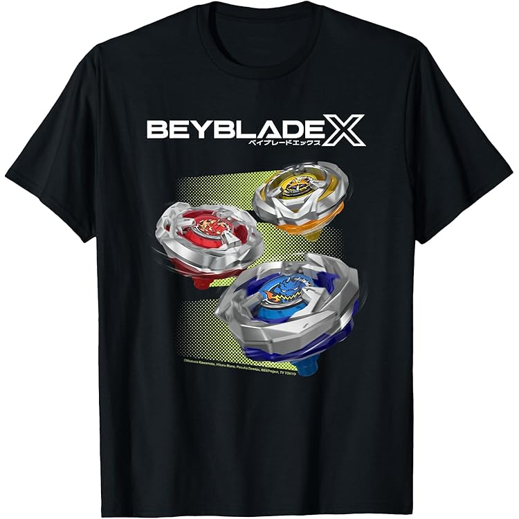 Amazon.com: Popfunk Beyblade X Jaxon Cross Logo Kids T Shirt (2